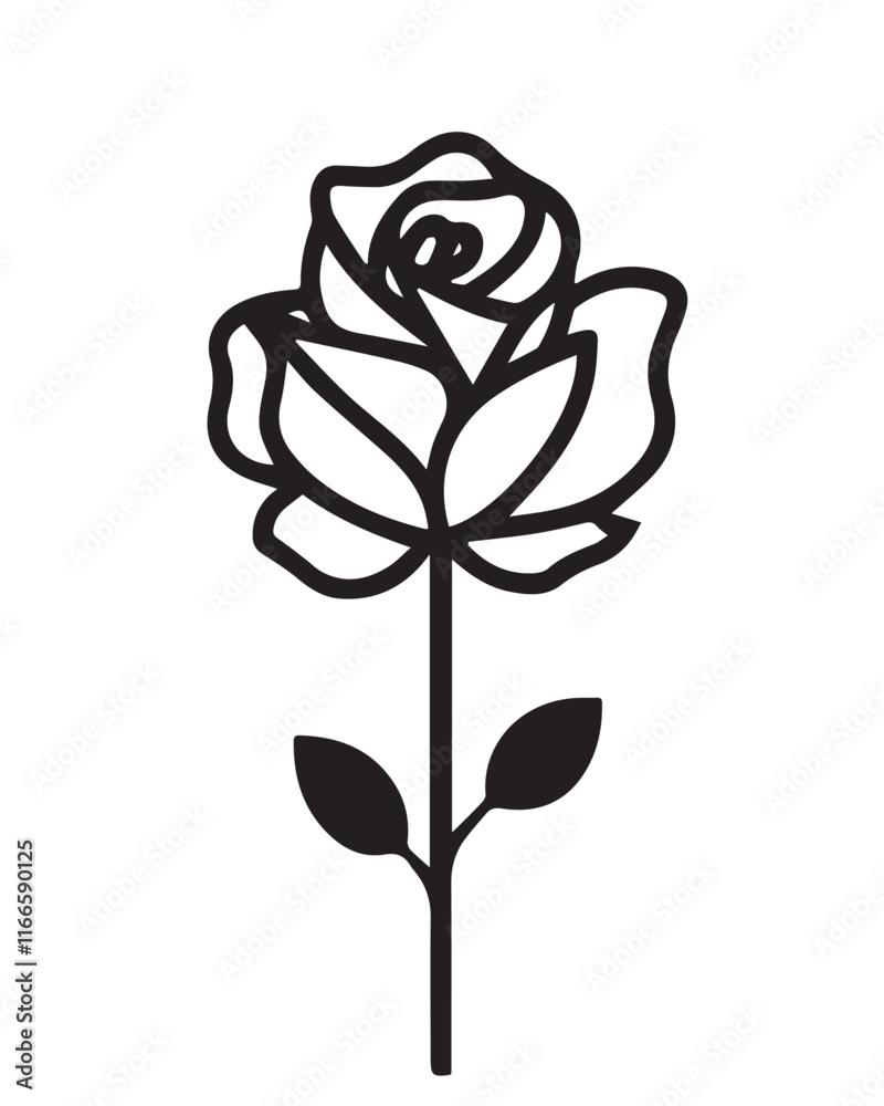 Obraz premium rose vector design