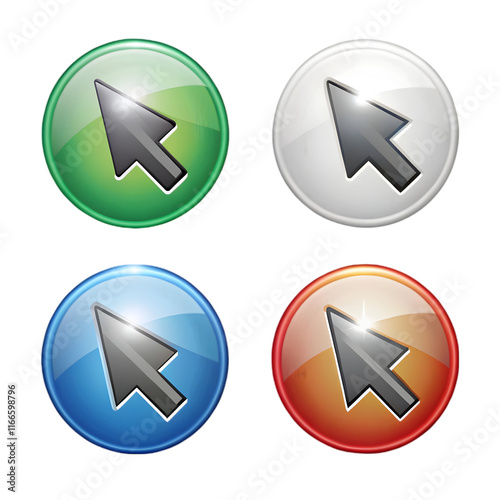 Free Download 3d pixel cursor set  transparent background
 - GFXLoad
