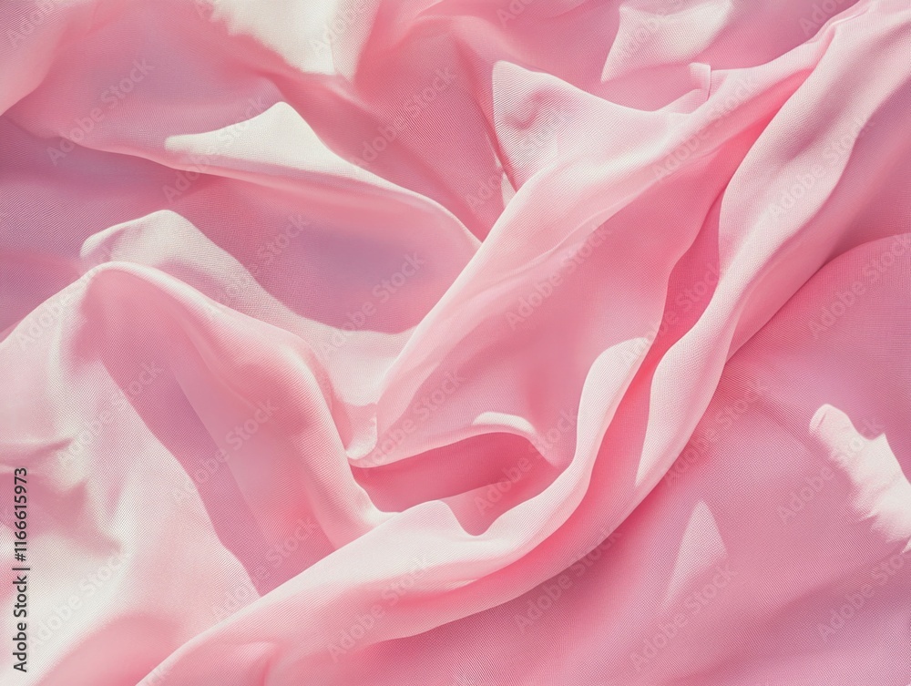 Obraz premium Pink Fabric Close Up