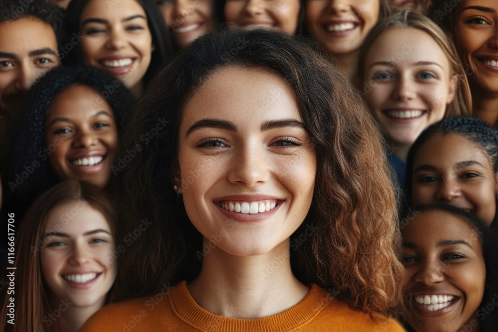 Group portrait of happy women Group portrait of happy women