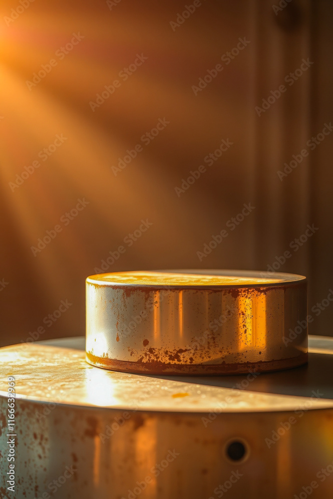illuminated cylindrical metal forms illuminated cylindrical metal forms