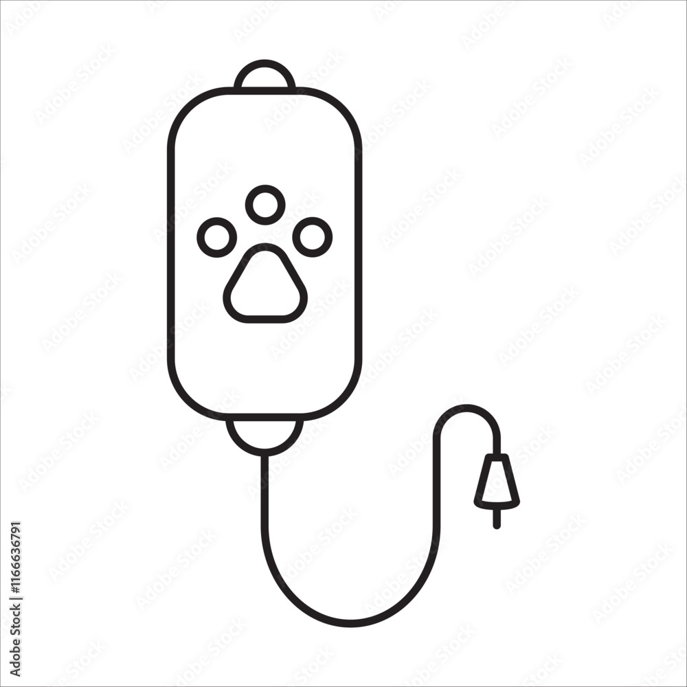 Fototapeta premium Vetinary icon outline vector