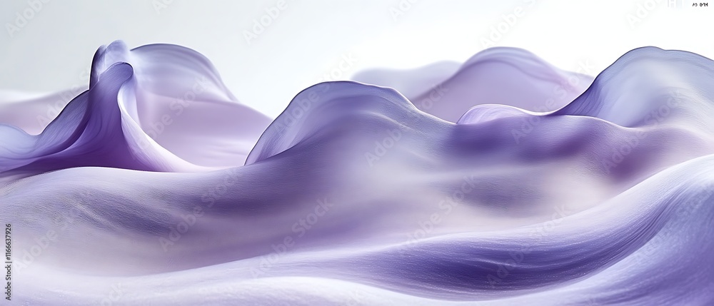 Obraz premium Abstract Lavender Wave Landscape.