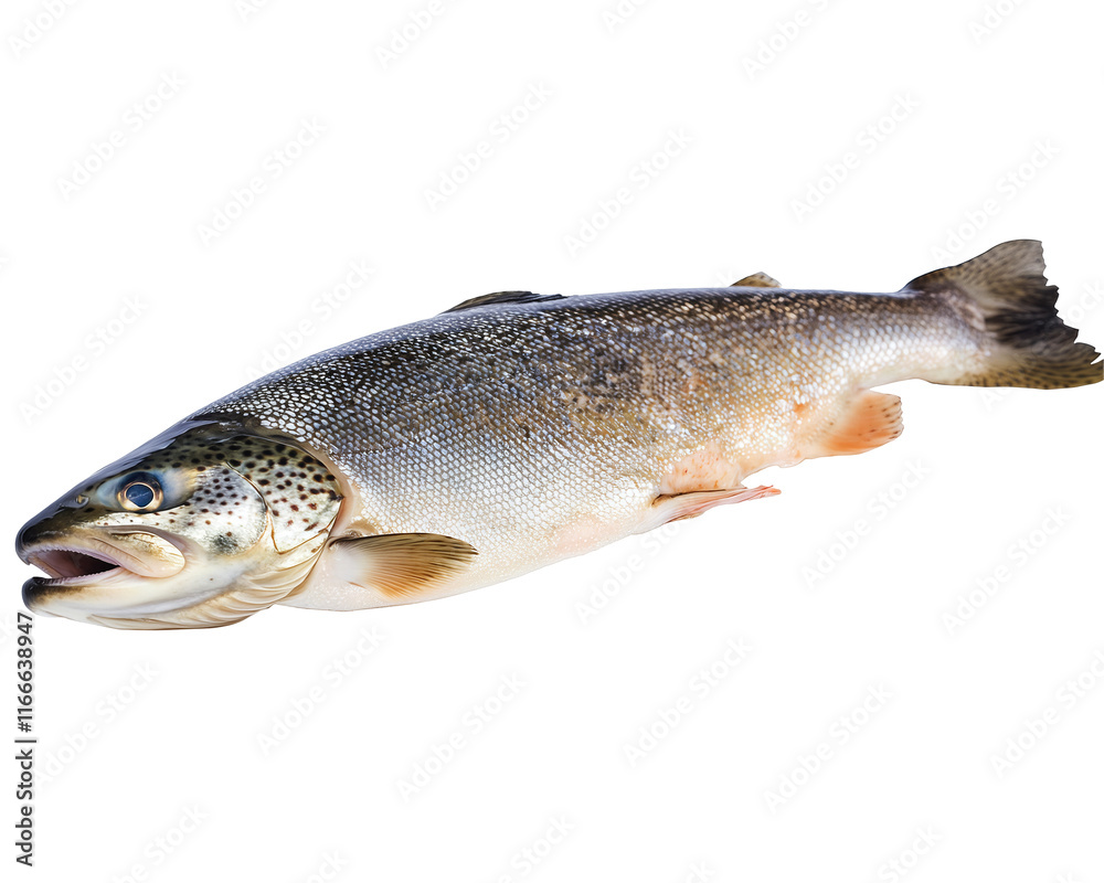 Fototapeta premium Isolated Brown Trout Fish