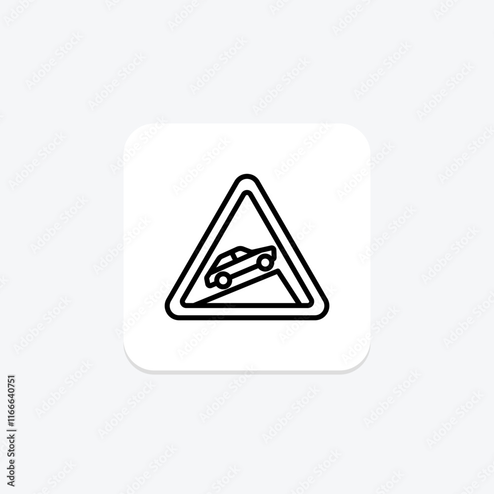 Steep Upwards line icon , vector, pixel perfect, illustrator file Steep Upwards line icon , vector, pixel perfect, illustrator file