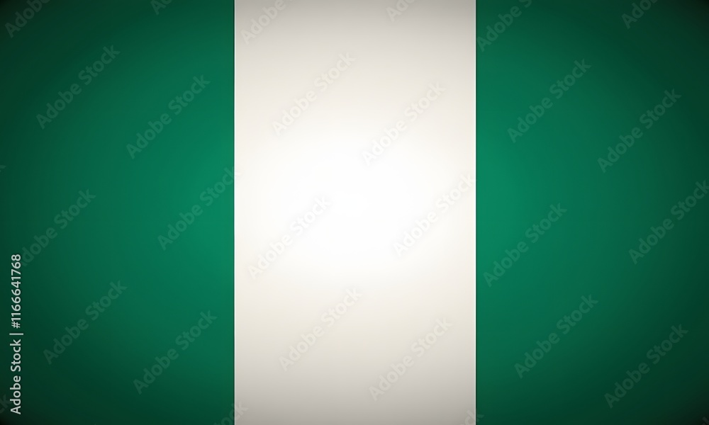 A waving Nigeria flag in the wind with vibrant colors of green and white, symbolizing national pride and patriotism, Generative Ai A waving Nigeria flag in the wind with vibrant colors of green and white, symbolizing national pride and patriotism, Generative Ai