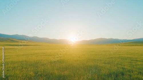 Tranquil Sunrise Over Pastel Mountains Ideal for Easter, Thanksgiving, and New Years Celebrations