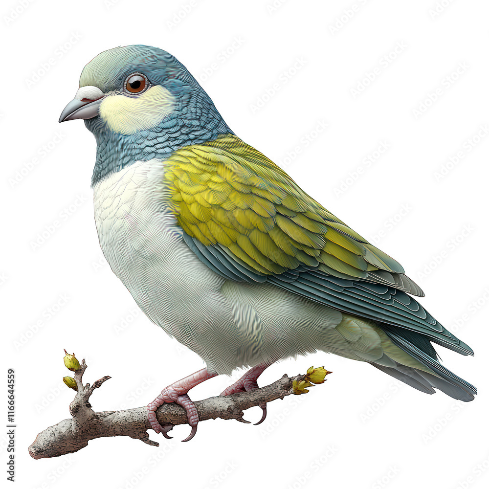 Obraz premium A colorful bird perched on a branch, showcasing its vibrant plumage.