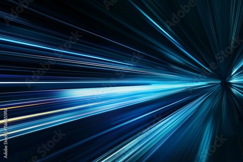 A vibrant speed line border energizes a modern workspace, highlighting innovation and creativity for presentations or digital content.
