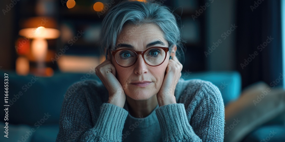 Woman reading on couch Woman reading on couch