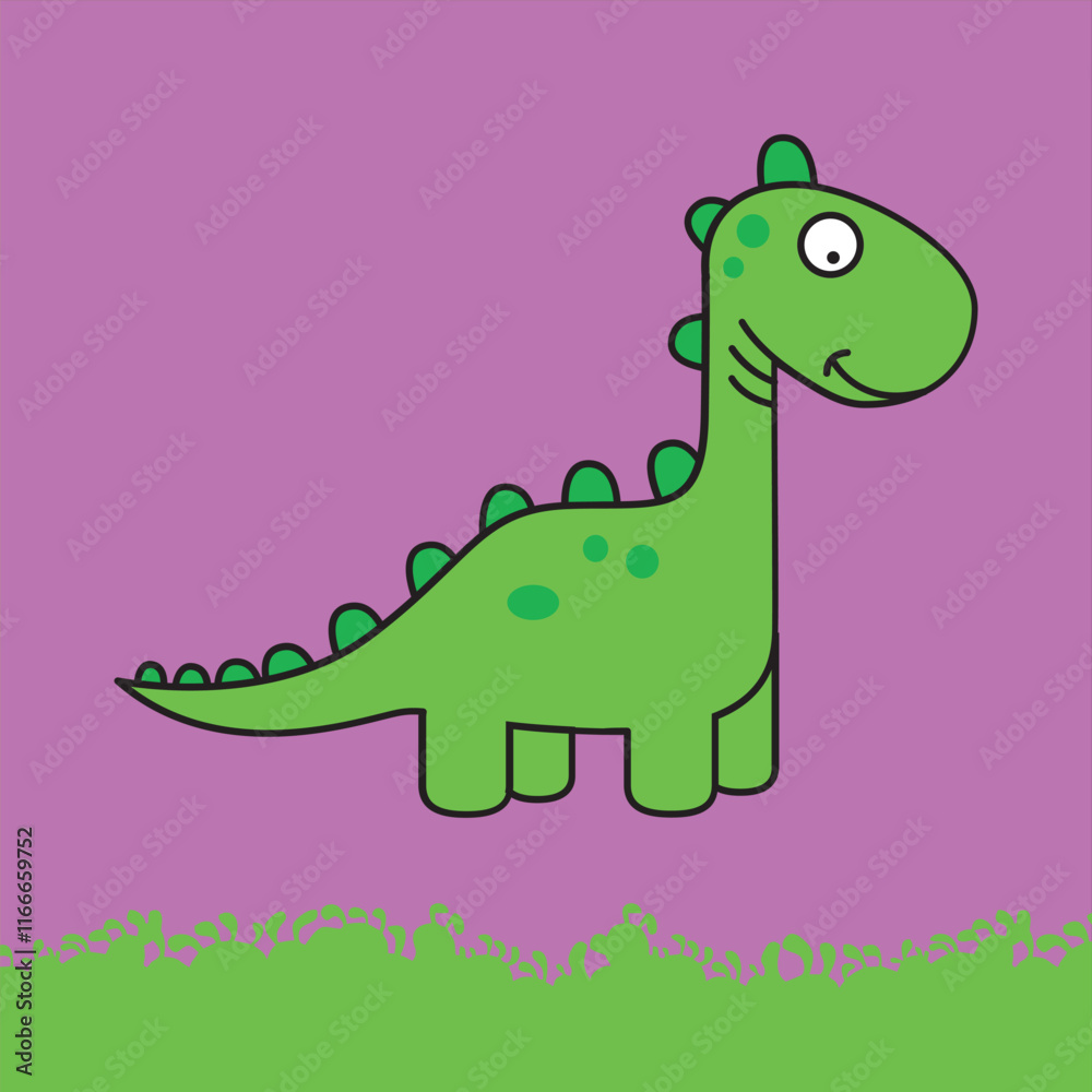 Fototapeta premium A wonderful dinosaur for children