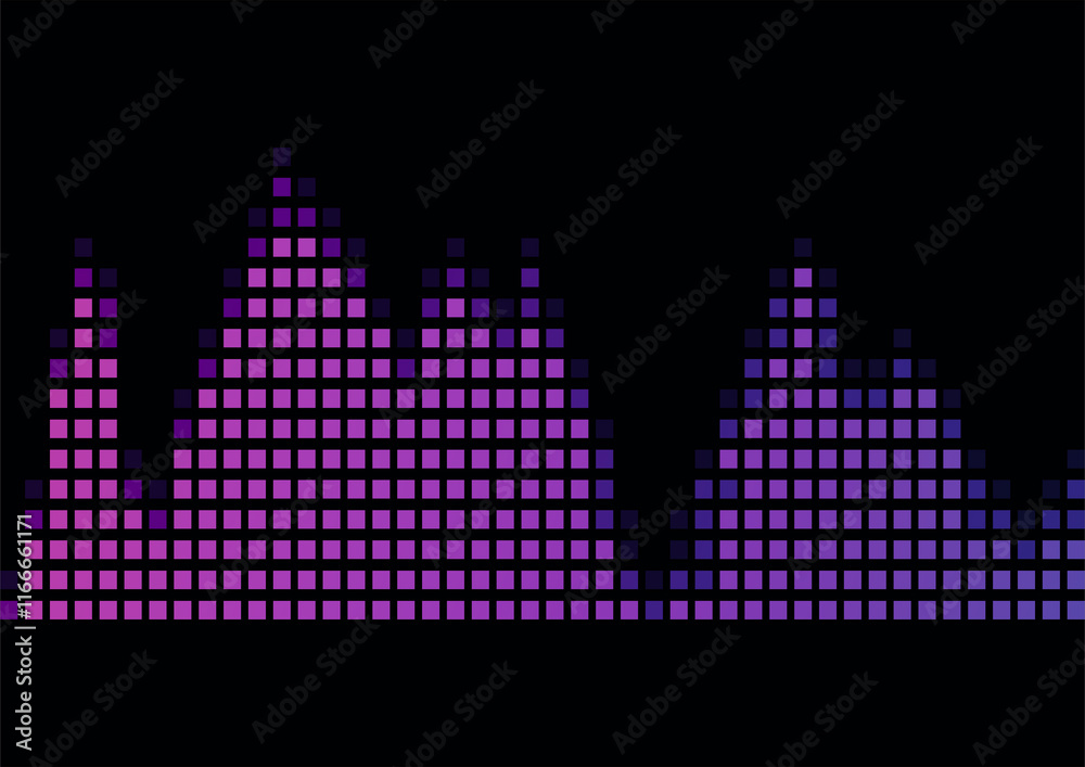 Fototapeta premium Creative music line, abstract design