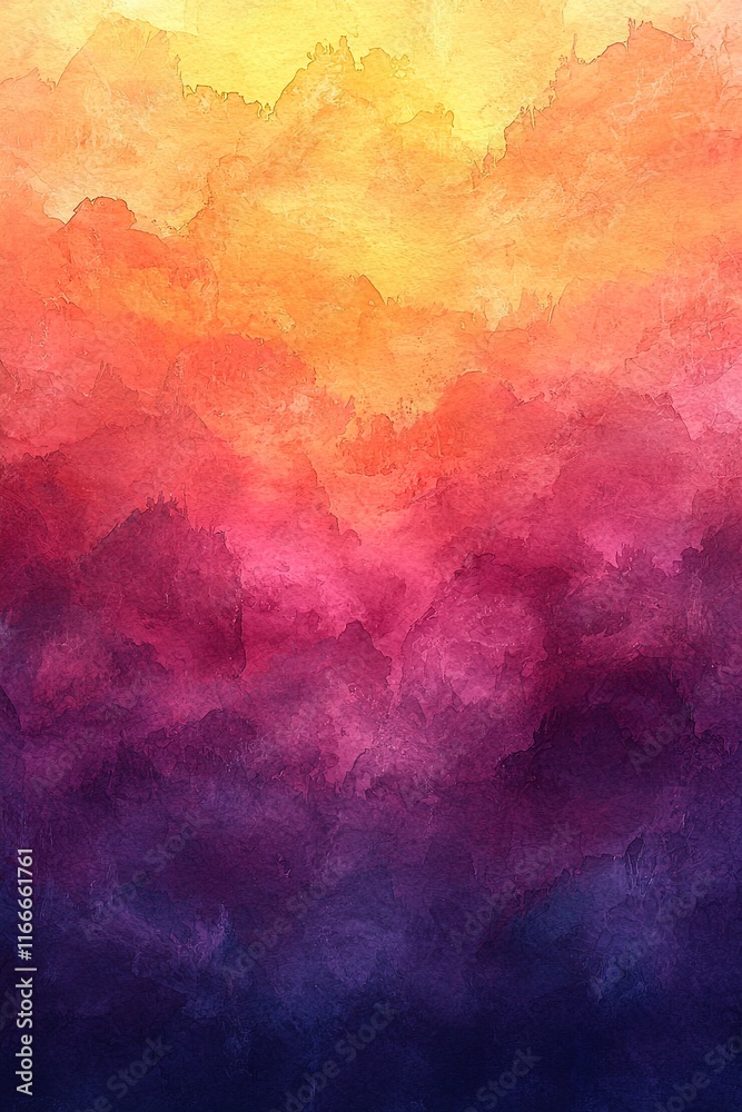 Obraz premium A vibrant gradient of colors resembling a sunset, evoking a serene and artistic atmosphere.