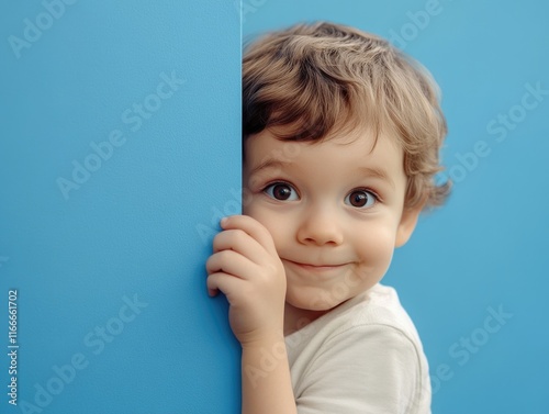 Boy Leaning Against Wall