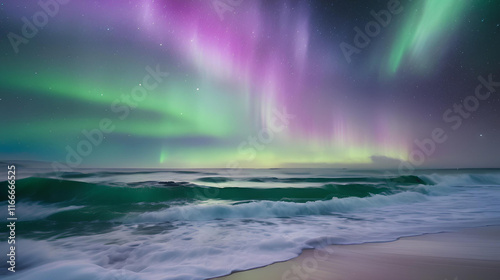 the beauty of the rainbow over the sea