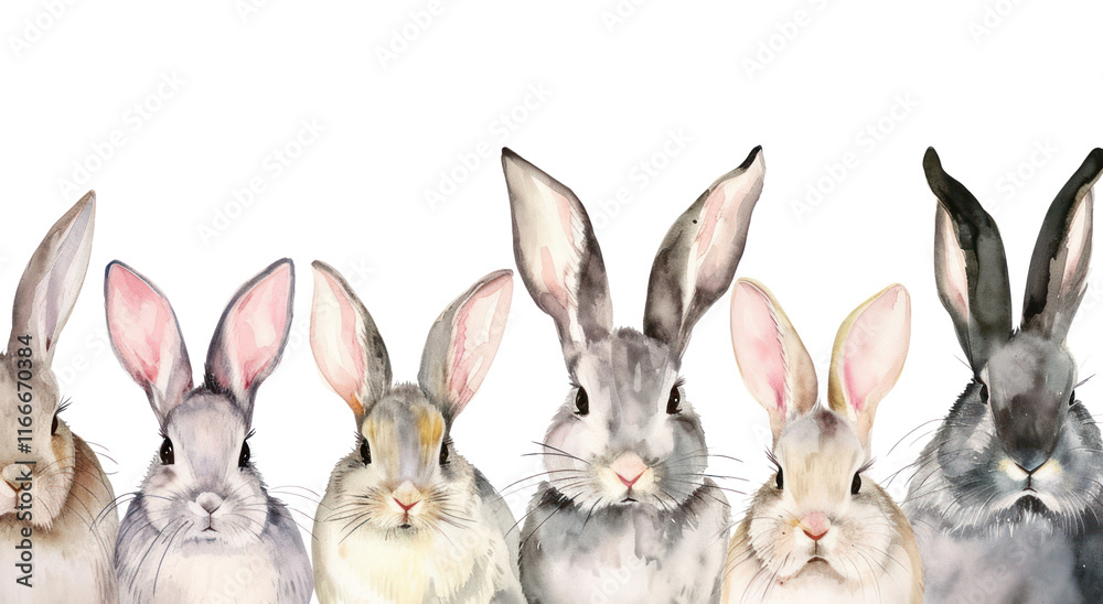 Fototapeta premium PNG Rabbits animal mammal rodent.