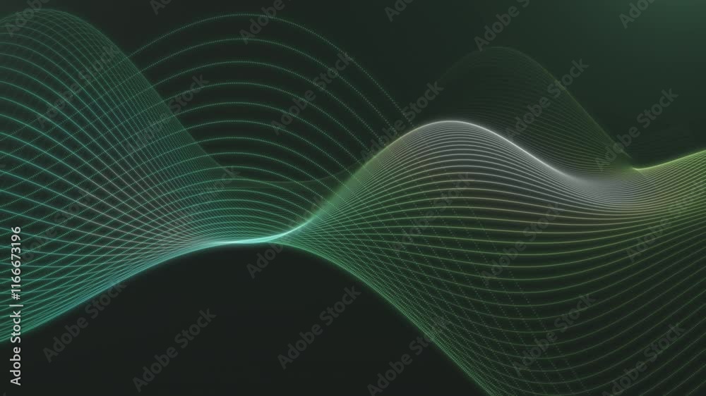 Smooth Green and White Abstract Wave Motion Smooth Green and White Abstract Wave Motion