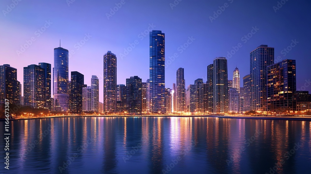 Fototapeta premium &nbsp; Urban Oasis Where Nature Meets Metropolis