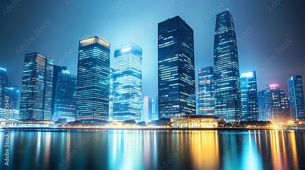 Obraz premium Nightlife in the Concrete Jungle