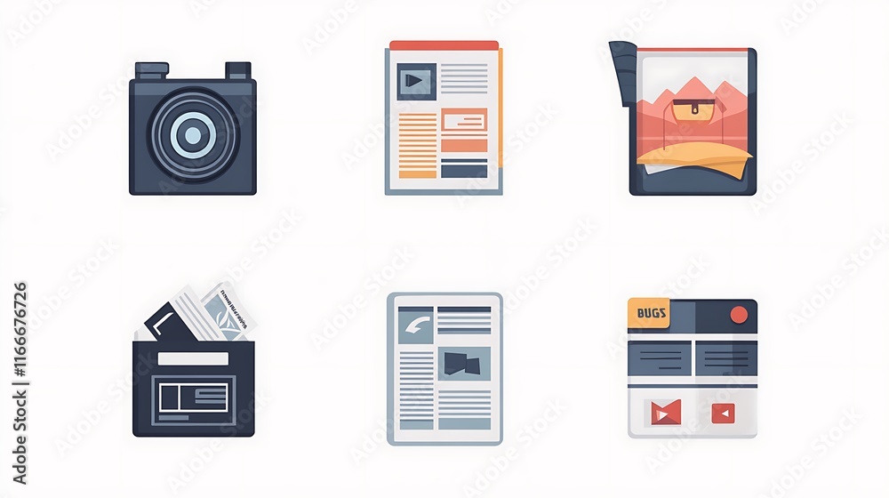 Documenting photography and design icons for digital workspaces Documenting photography and design icons for digital workspaces