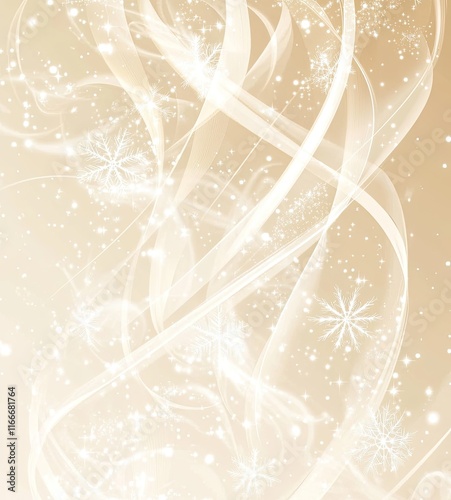 Festlicher Hintergrund in Gold und Weib Tonen, Mockup, Blumen und Linien Ornamente photo