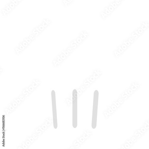 Simple chaef hat png icon on a transparent background 