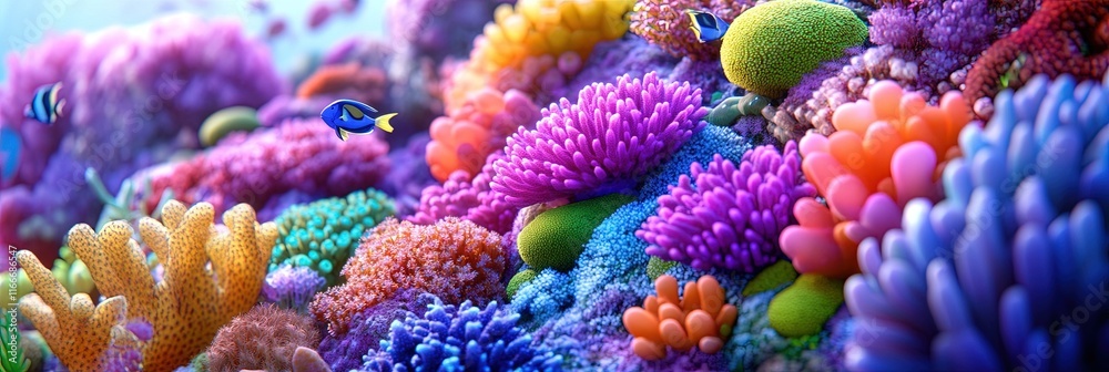 2D animated cartoon coral reef 2D animated cartoon coral reef