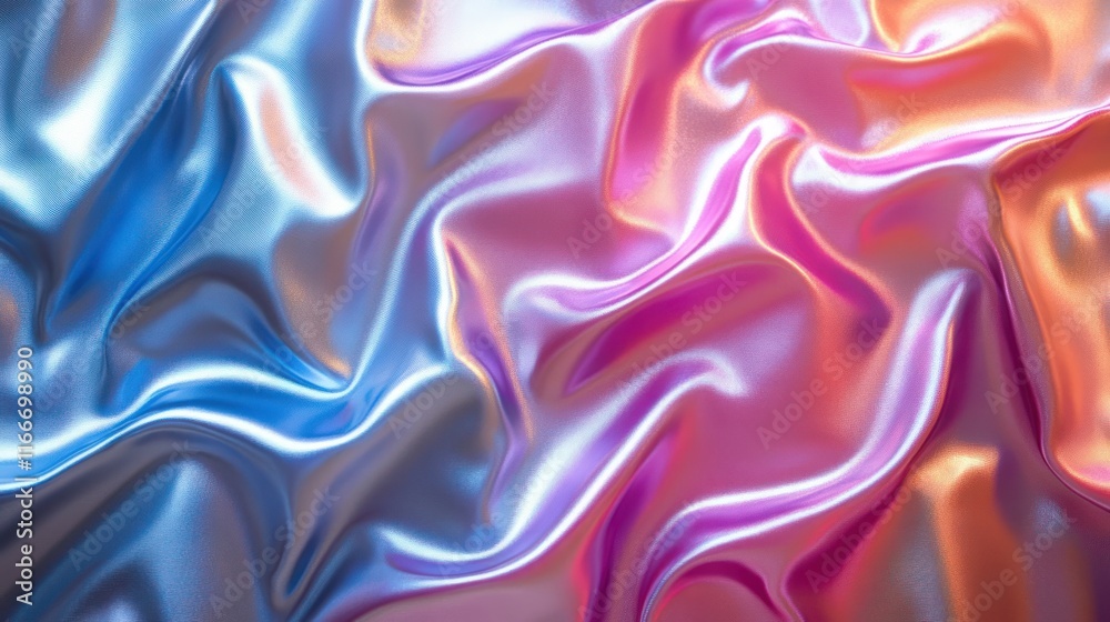 Obraz premium Abstract iridescent silk fabric texture.