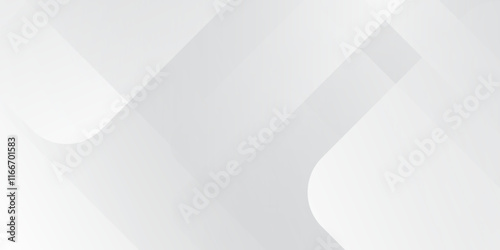 Abstract white and grey geometric overlapping square pattern, design of technology background Modern elegant white gray banner background with creative design and shiny lines layer element vector.