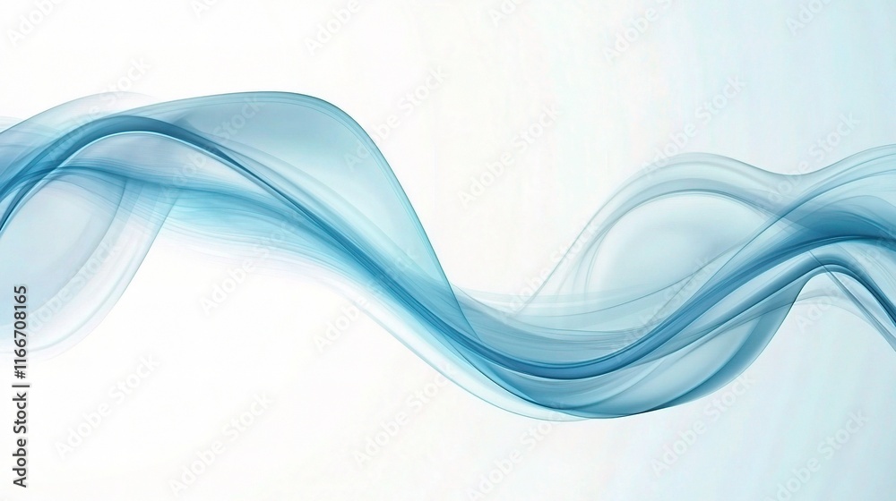 Sleek Blue Abstract Background with Flowing Curves and Soft Lines Sleek Blue Abstract Background with Flowing Curves and Soft Lines