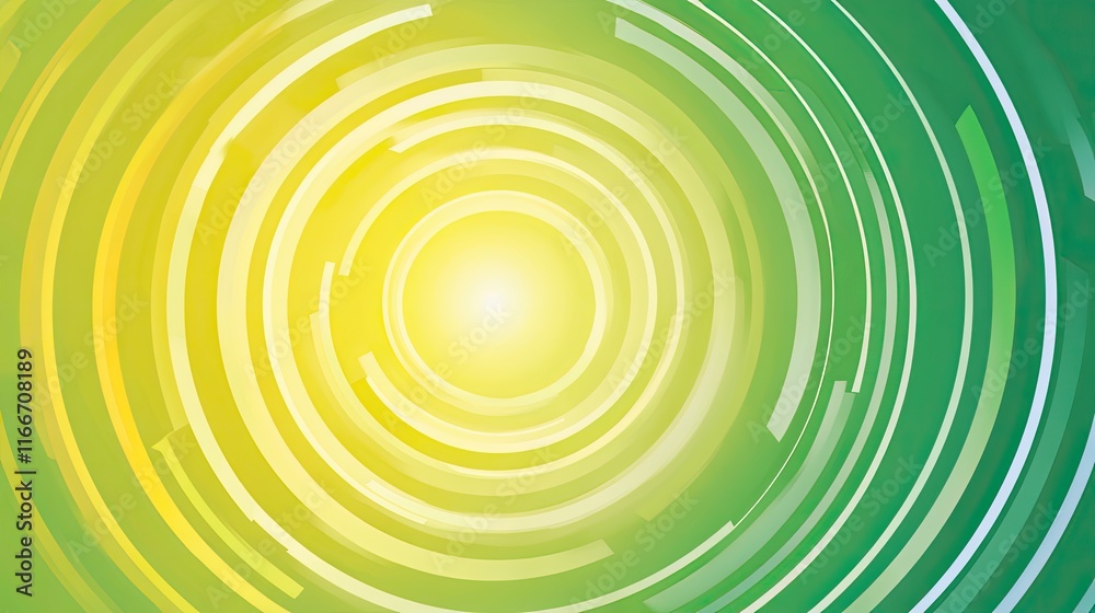 Glowing concentric neural rings with upward dynamic trendline arrows, symbolizing AI growth on a gradient background.