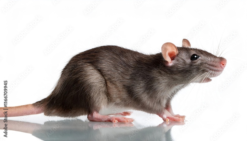 Funny rat close up isolated on white background Funny rat close up isolated on white background