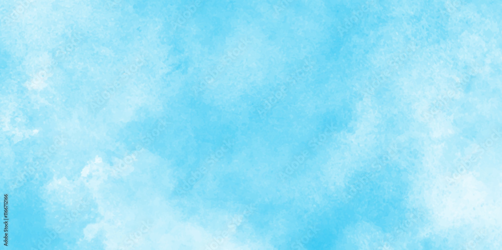 Abstract blue watercolor background,Hand painted abstract soft sky blue watercolor sky and clouds,Soft cloud in the sky background blue tone for wallpaper,white background .Background with clouds,
