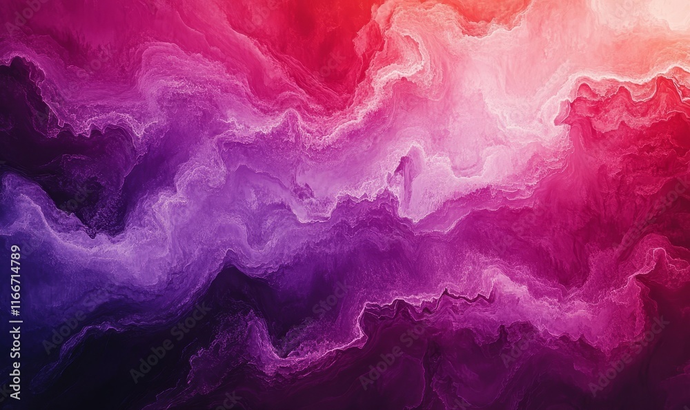 Naklejka premium Psychedelic red violet gradient background, dim contrasts texture, web banner, minimalist style, Generative AI
