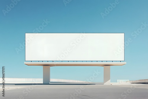 Blank billboard on a clear sunny day. (1)