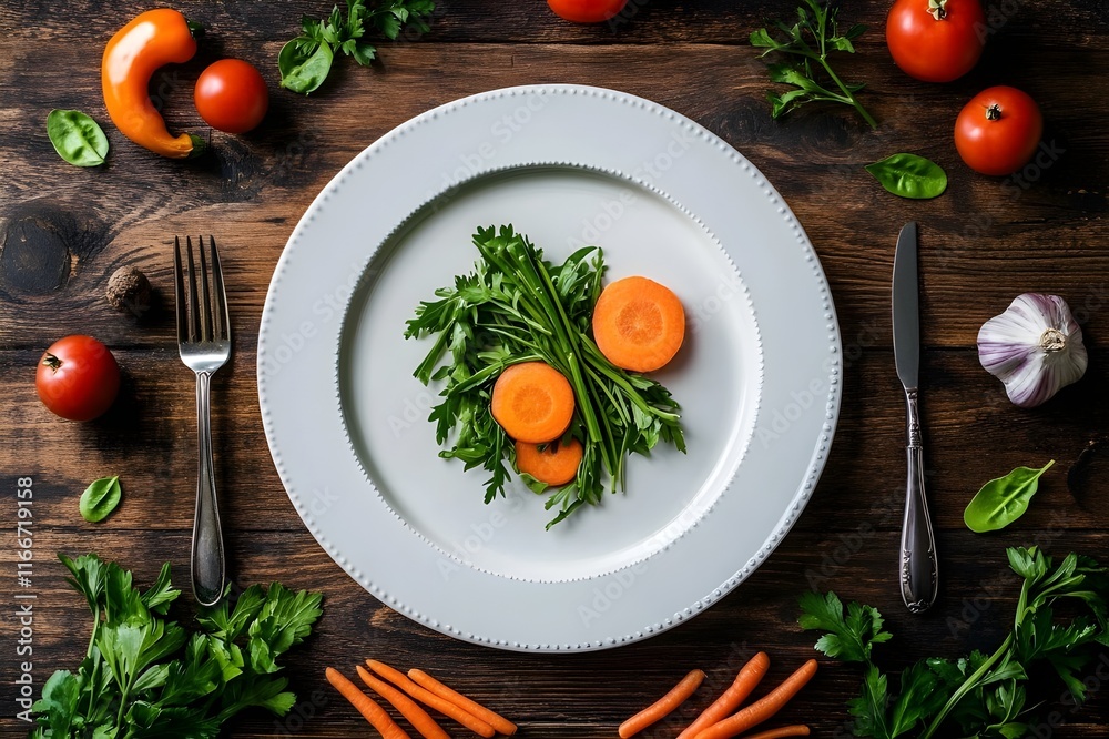 Healthy and nutritious vegetable salad dish Healthy and nutritious vegetable salad dish