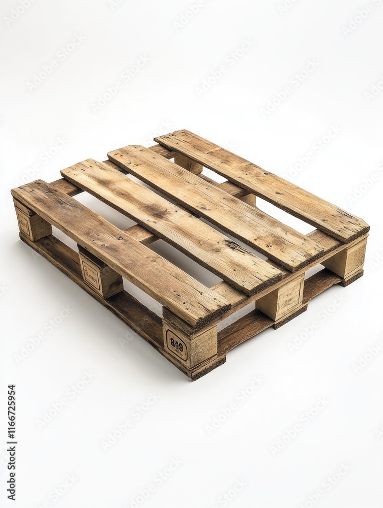 Wooden Pallet on White Surface Wooden Pallet on White Surface