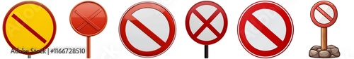 Free Download A collection of various traffic signs, including stop, no entry, and warning signals, displayed in a row. - GFXLoad