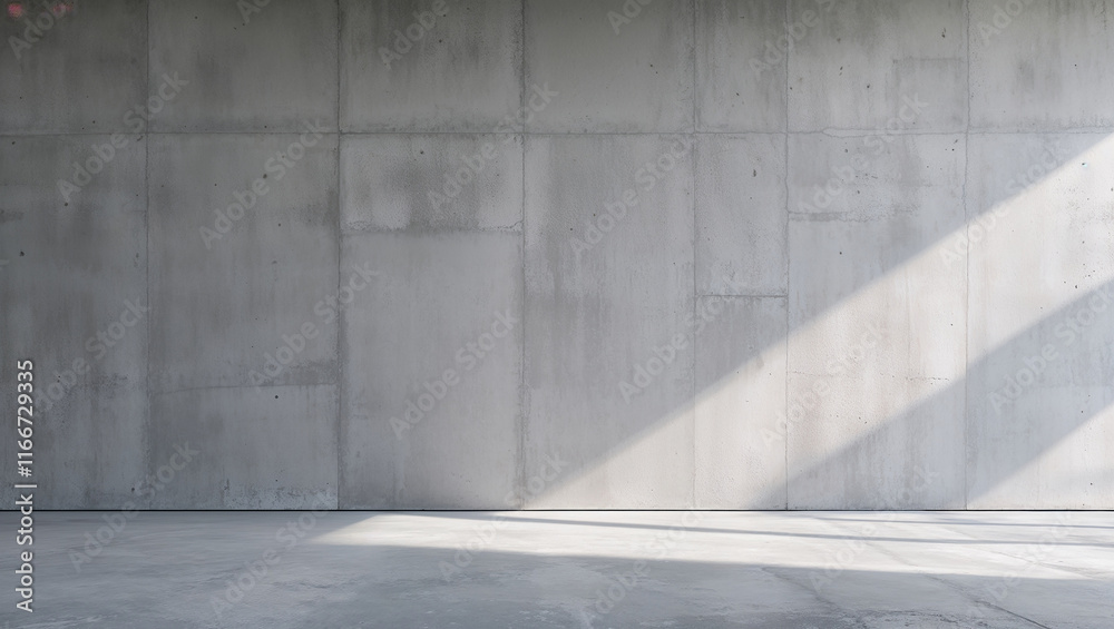 Concrete Wall with Natural Sunlight Reflection Concrete Wall with Natural Sunlight Reflection