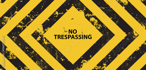 	
No trespassing sign