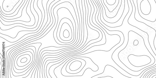 Abstract Blank Detailed Topographic Contour Map Subtle White Vector Background, Topography map art curve drawing. geographic contour map paper texture,paper texture Imitation of a geographical map sha
