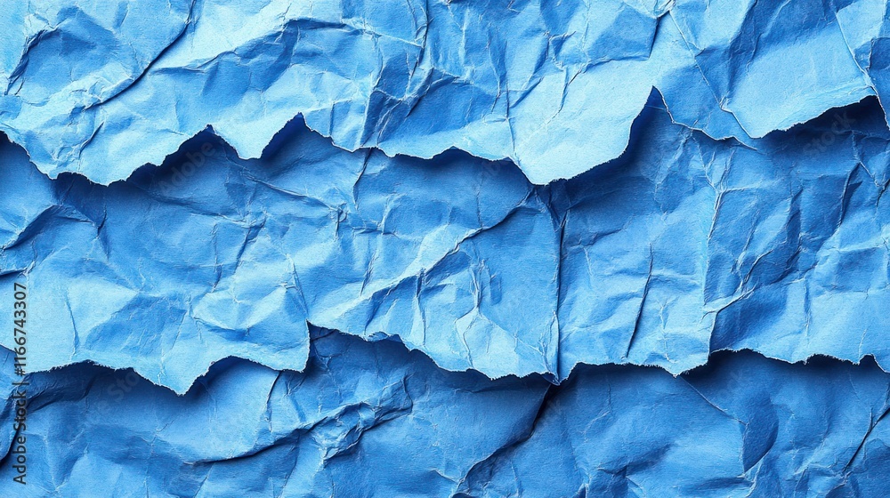 Crumpled blue paper texture background. (6) Crumpled blue paper texture background. (6)