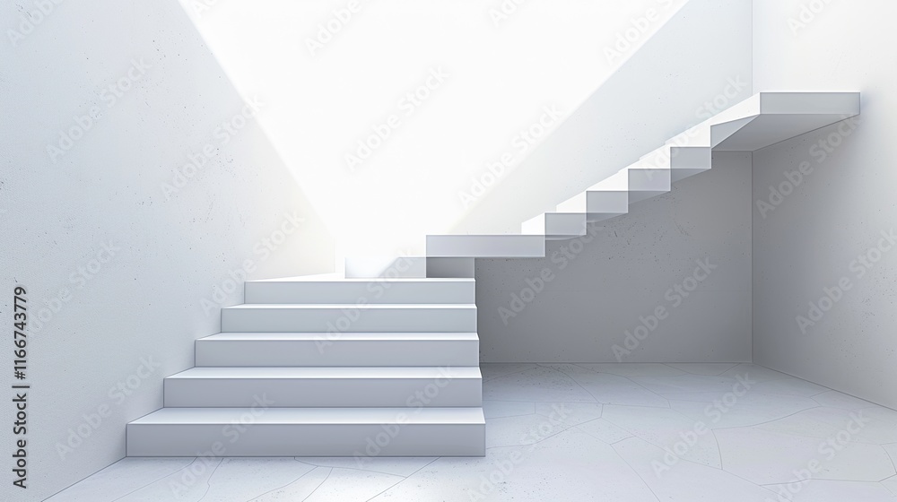 Fototapeta premium Decent staircase design in home