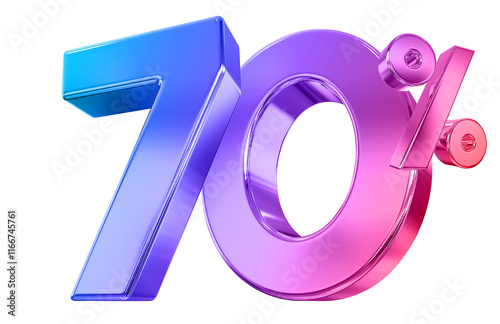 70 Percent Gradient offer in 3d