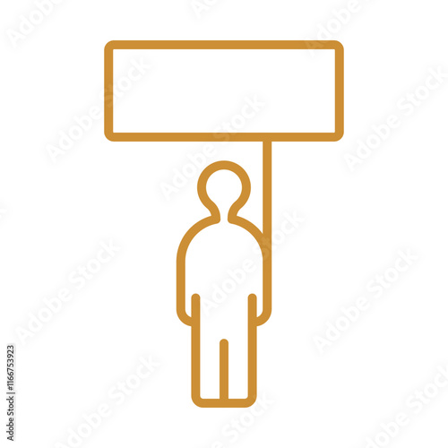 Public Demonstration icon Design