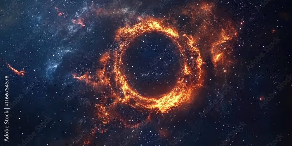 Obraz premium Ring of fire in sky