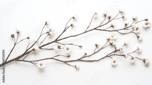 White flower branch
