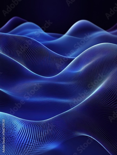 Concept technology background with waves. Vector template eps 10 photo