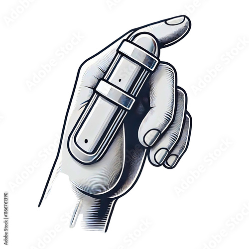 Finger Splint for Injury Protection
