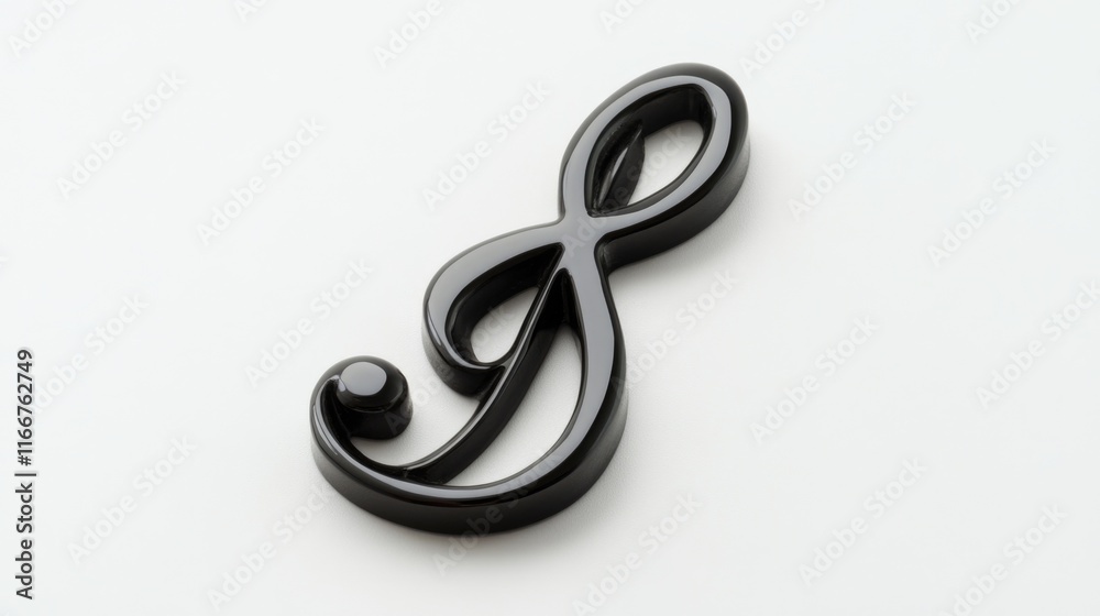 Fototapeta premium Black musical note